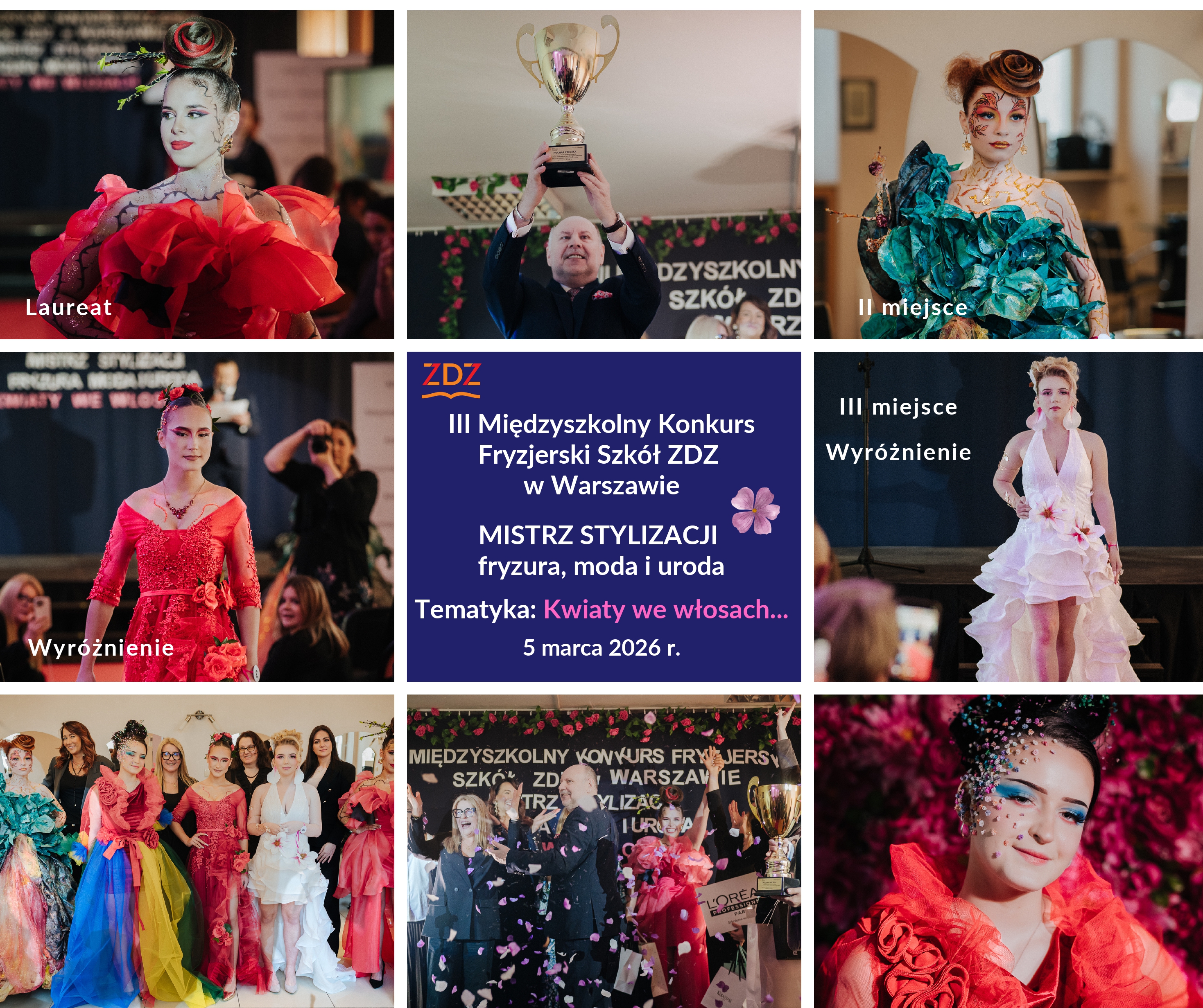 III Międzyszkolny Konkurs Fryzjerski Szkół ZDZ w Warszawie MISTRZ STYLIZACJI